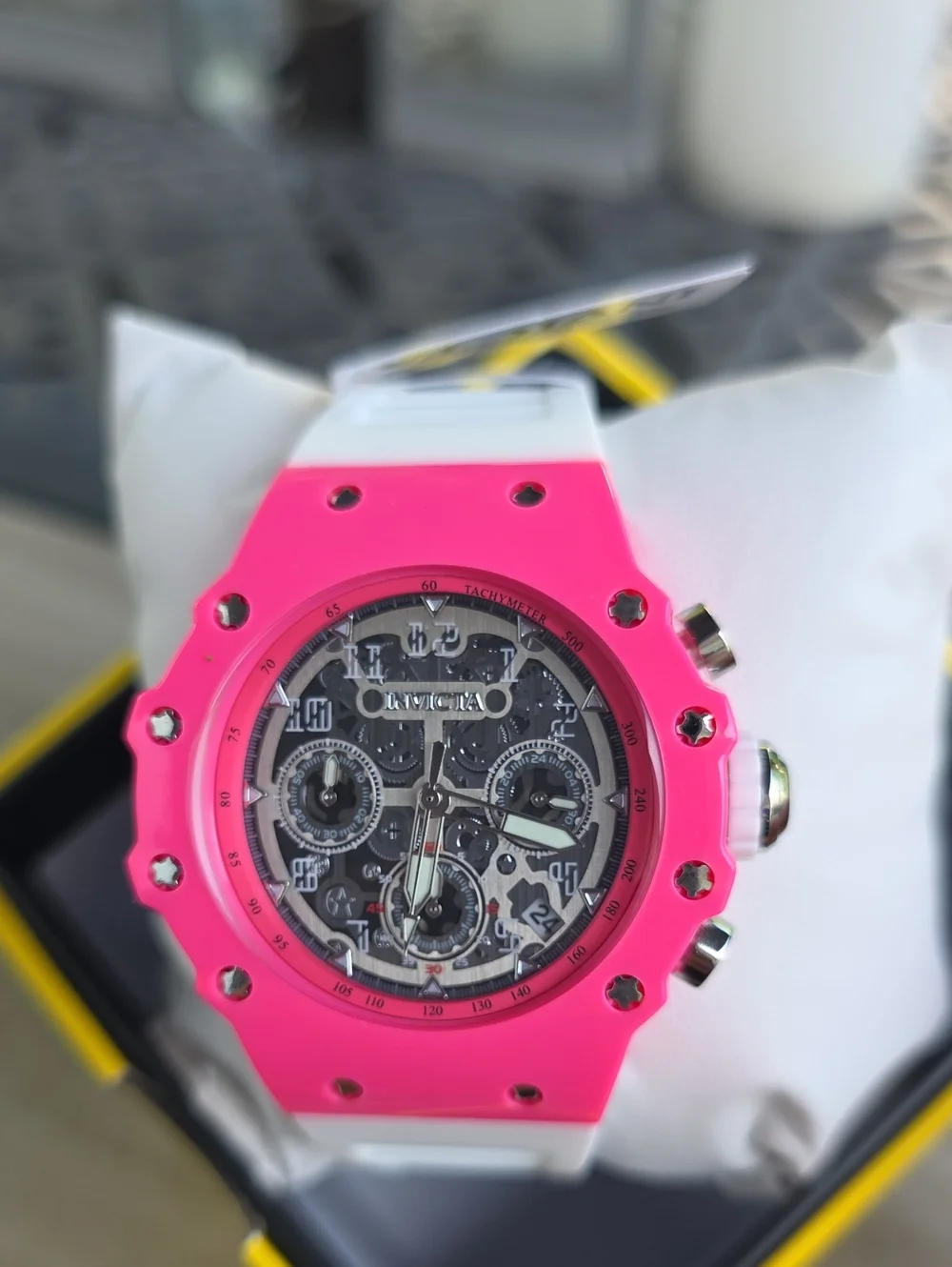 368.  Invicta Racing Apexium Unisex Watch - 41mm, White (69624)